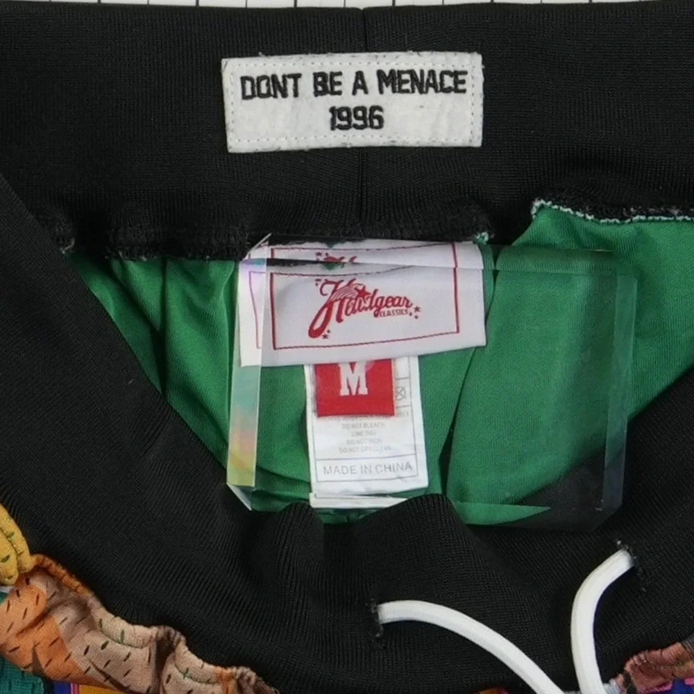 Headgear Classics Shorts Mens Size Medium Green Mesh Don't Be‎ A Menace 1996